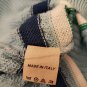 Pullover Men's Long Sleeve Pure Cotton Wrought Striped Vintage Gran Sasso Italy