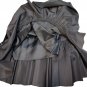 Skirts Autumn Winter Satin & Velvet Elegant Made IN Italy Black Formal Skirt