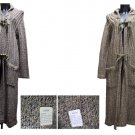 Women's Coat Vintage Knitted Wool Blend Measures Small Melange Leeds Vintage