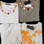 Jersey Summer Woman Viscose short Sleeve White Roberta Puccini Size 46 - 50