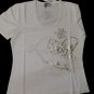 Jersey Summer Woman Viscose short Sleeve White Roberta Puccini Size 46 - 50