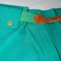 Women's Trousers Summer Pure Cotton Vita Medium High Green Red Made Italy 42-46