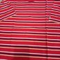 Men's short Sleeve lisle yarn Red Striped Cagi S/L Summer G. Neck