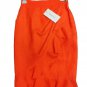 Skirt Summer Pure Linen 42 44 It Folds Sport Primopiano Black Or Orange