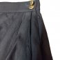 Skirt Summer Pure Linen 42 44 It Folds Sport Primopiano Black Or Orange