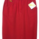 Skirt Winter Woman Red Wool Sport Casual Jeans Model Size 46 Over Salt