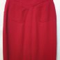 Skirt Winter Woman Red Wool Sport Casual Jeans Model Size 46 Over Salt