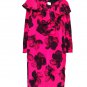 Dress Summer Pure Silk Flowers Size 44 Neck Poncho 2 Colours Luisa New