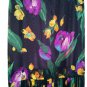Skirt Summer Floral Light Size 44 Ita Acetate Pieces Unique Long Made IN Italy
