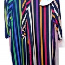 Dress Summer Light Viscose Striped Coloured 44 46 Cori Comfortable Base Black