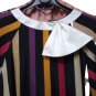 Dress Summer Light Viscose Striped Coloured 44 46 Cori Comfortable Base Black