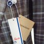 Men's Jacket Cotton Blend Sport Check Brown Facis Size 48 50' Wash And Wear'