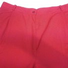 Women's Trousers Wool Blend Classic Spring Red New Right Vintage 42-48
