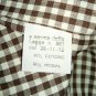 Men's Shirts Check Brown Two Pockets Sport Size 40 42 Cotton Blend M Long