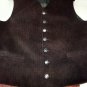 Vest Waistcoat Man Velvet Size 52 Elegant Brown Winter Smooth Velvet Vest