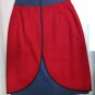 Skirt Winter Pure Wool Bicoloured Hipster 42 A 46 Ages Smiler Real Made IN Italy