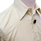 Men's Shirts SIZE S 38 Ages 70 Cameleon Tips Yellow Fabric Wrought Record Lux