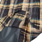 Skirt Light Check Mix Linen Bottom Black Lined, Size 42 Summer Flax Skirt New