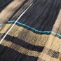 Skirt Light Check Mix Linen Bottom Black Lined, Size 42 Summer Flax Skirt New