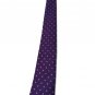Men's Tie Bottom Violet Polka Dot Gray CM 6,5 Poly Handmade Semiartigianale Rudy