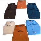 Shirt short Sleeve Man Smooth Pure Cotton Various Colours Measures Solid New