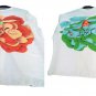Jacket Woman White Printed Back Flowers Viscose Cool Summer White Cassera