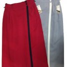 Skirt Casual Spring Model Wallet Red Grey 42 46 Gabardine Wool Blend