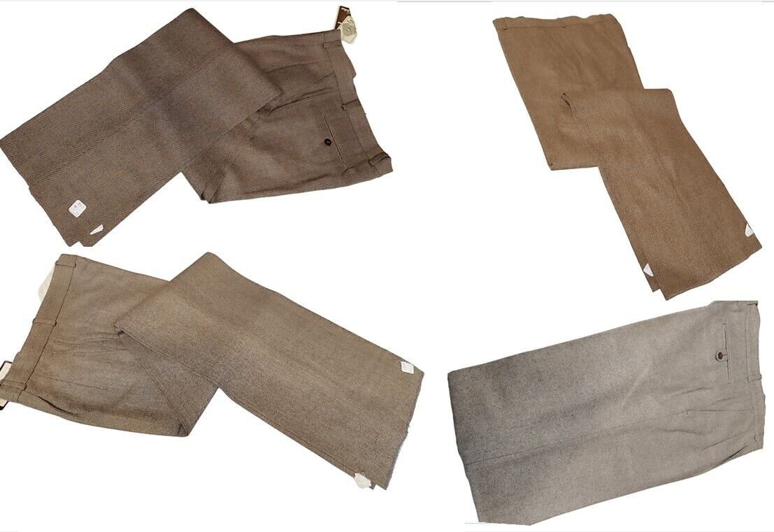 Men's Trousers Winter Spinati Herringbone Wool Classics Leg Broadband Fashion