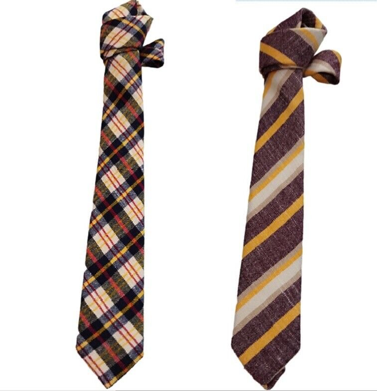 Ties IN Wool Artisan Striped CM 6,5 Handmade Italian Wool Ties By Coppola