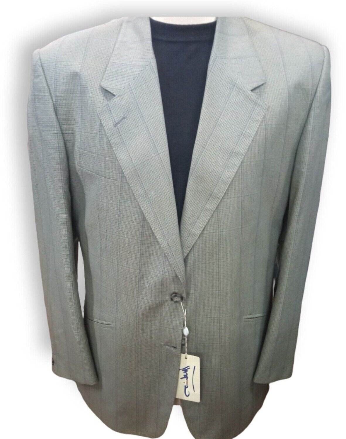 Men's Jacket 100% Cotton Unlined Check Two 2 Buttons Various Sizes New Summer