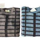 Pullover Man Wool Check Sports Crew-Neck McDavis Comfortable Hot Man Sweater