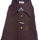 Men's Shirts Winter Jersey Wool 85% Brown Play Pocket Knitwear New