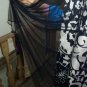 Luisa Viola Skirt Elegant Size 45 Shaped Ceremony White Black Tulle New