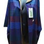 Poncho Woman Raincoat Hooded Size 40 Wide Double Made IN Italy