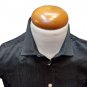 Men's Shirts Sport Vintage Solid Black S Slim Pocket Less thin stripes