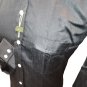 Men's Shirts Sport Vintage Solid Black S Slim Pocket Less thin stripes