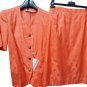Woman set Orange Summer Jacket & Skirt Corilady Comfortable Buttons Jewel