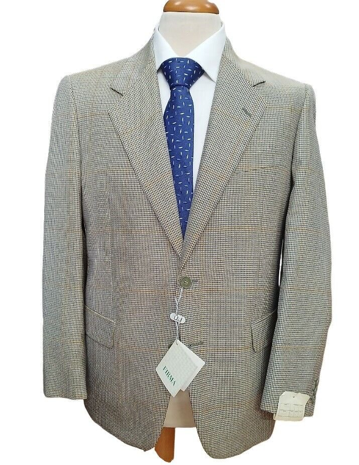Men's Jacket Sport Two Buttons Fabric Pure Wool Light Facis Jacket