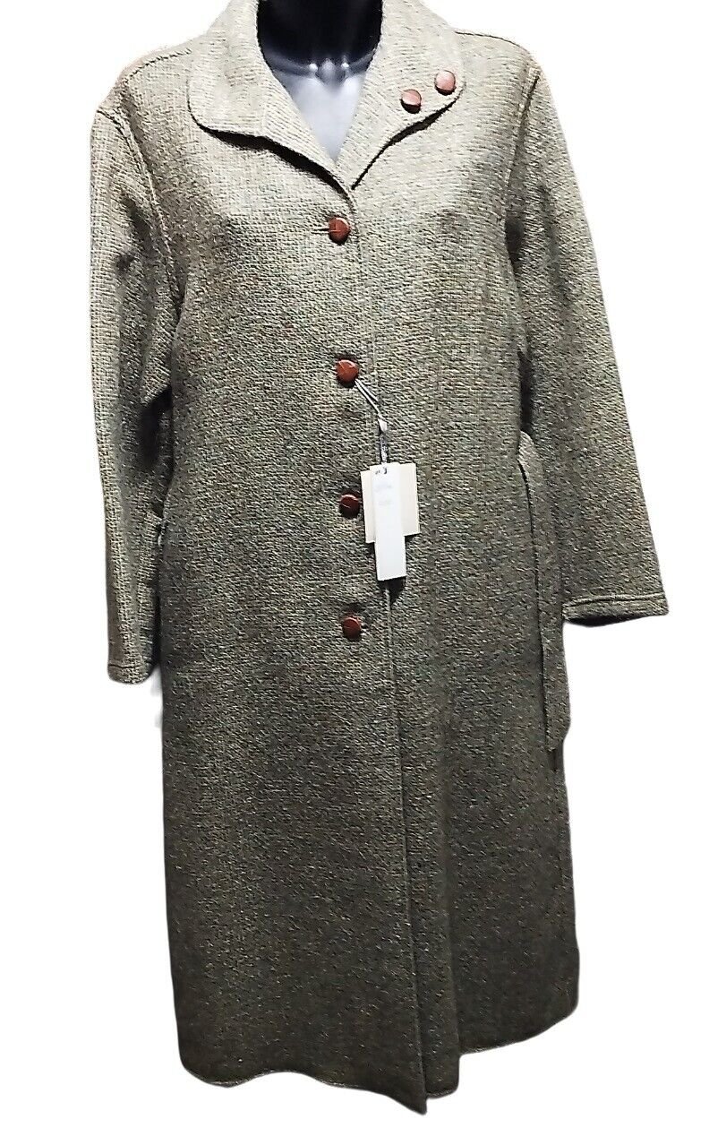 Women's Coat Wool 80% Micro Designs Sizes Regular Light Trio Hot Comfortable