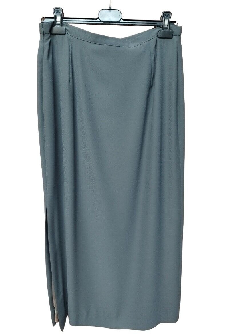 Skirt Summer Grey Midi Solid Colour Split Side Claudia Gil Chic 42 -50 It