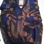 Men's Sweater Wool Blend V Neck XL Wide Fantasy Abstract Blue/Orange Manna
