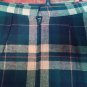 Skirt Autumn Winter Warm Tartan Green Size 42 Vintage Lined with Vent New