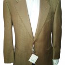 Men's Jacket Pure Wool Trendy Check Hazelnut Drop 8 Sport Autumn Slim Line