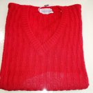 Pullover Classic Sweater 100% Cotton Man Spring Red New V Neck Rodrigo