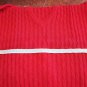 Pullover Classic Sweater 100% Cotton Man Spring Red New V Neck Rodrigo