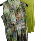 Woman set Summer 2 Pieces Trousers Fantasy Size 52 It Mariella Erre Last