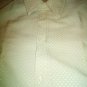 Men's Long Sleeve Shirt Ceremony Ivory Worked Vintage 45 XXL Semigloss