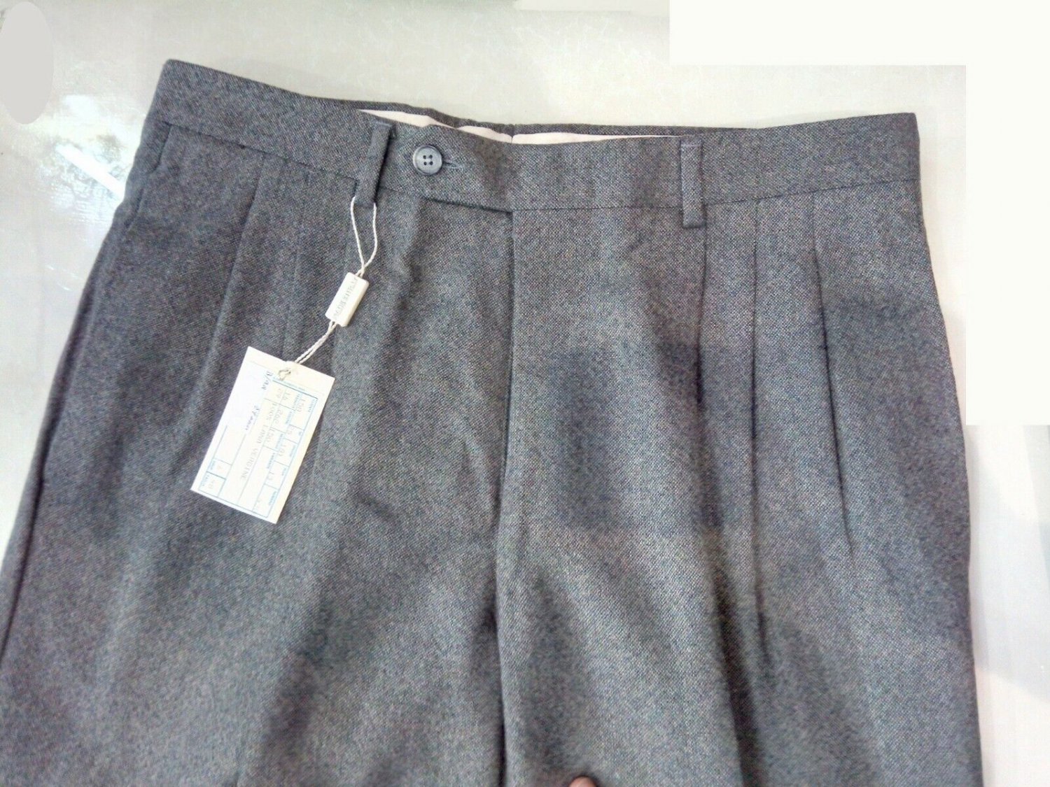 Trousers Winter Man Classics Pinces Pure Wool Trousers Grey 46 48