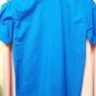 Blouse Woman Size 42 Wide Neck Shirt Solid Colour Cotton Orange Blue M Short
