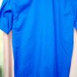 Blouse Woman Size 42 Wide Neck Shirt Solid Colour Cotton Orange Blue M Short